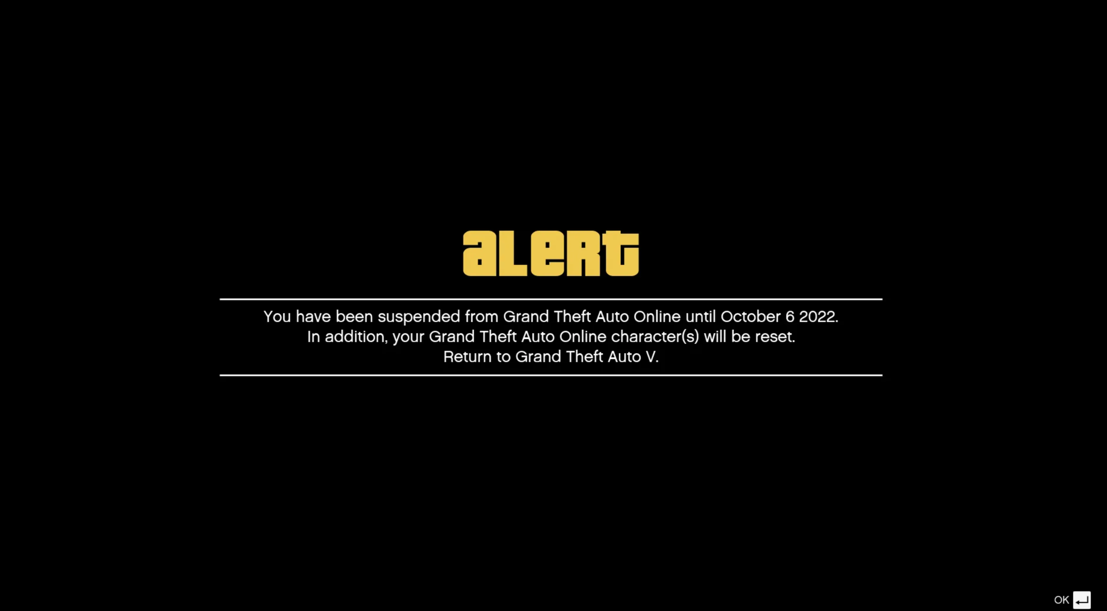 GTA Online Bans